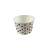 MMvolesy 4oz Rainbow Paper Ice Cream Cups Polka Dot Paper