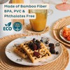Nook Theory 4 Pack Reusable Bamboo Plates - Non-Toxic Toddler