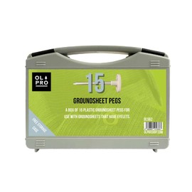 OLPRO Case of 15 Heavy-Duty Groundsheet Pegs