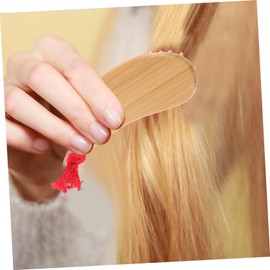 WOONEKY 2pcs Wooden Detangling Hairbrush for Boys and Girls Ergonomic Comfort Comb for Smoother Hair Styling and Scalp Massage for Everyday Use