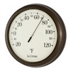 LaCrosse 104-108 8" Analog Round Dial Thermometer, 8", Brown
