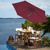 JEAREY 7.5FT Patio Umbrellas Outdoor Pool Umbrella Table Market Umbrella