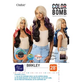 Outre Lace Front Wig - Color Bomb - Birkley (OL/TD DEEP PLUM)