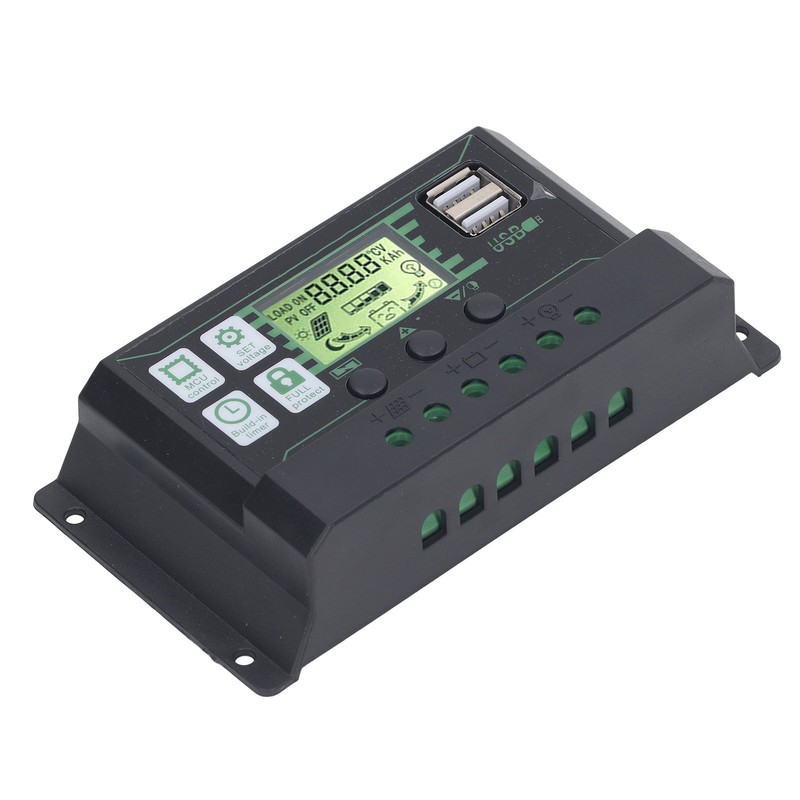 PWM Solar Charge Controller Regulator LCD Display for OPEN AGM