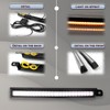 GEEGEETOP Switchback White/Amber LED Front Fog Side Marker Headlight DRL