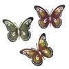 Metal decoration “butterfly” set of 3