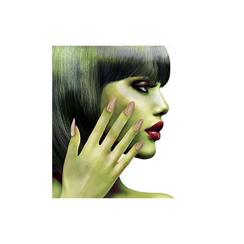 WIDMANN ? Set 12 Nail Stiletto Zombie/Witch Womens, Multicoloured, One