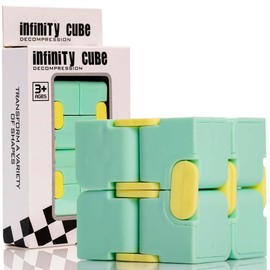 Gifton - Infinity Cube - Fidget Toy Pack - Brain Teasers IQ Toys Colorful Puzzle Game Party Bag Toys Gift for Kids Boy Girl Men Women Teen Son Daughter Christmas Stocking Filler (1 Supplied)