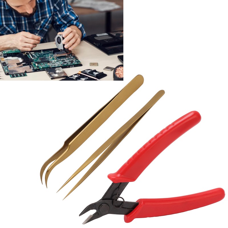 Electric Plier with Elbow and Pointed Tweezer Corrosion Magnetic Resistance