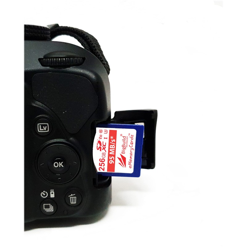 BigBuild Technology 256GB U3 SDXC Memory Card for Canon EOS