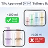 COSHAYSOO 2Pcs Clear Tsa Approved Toiletry Bag Quart Size for