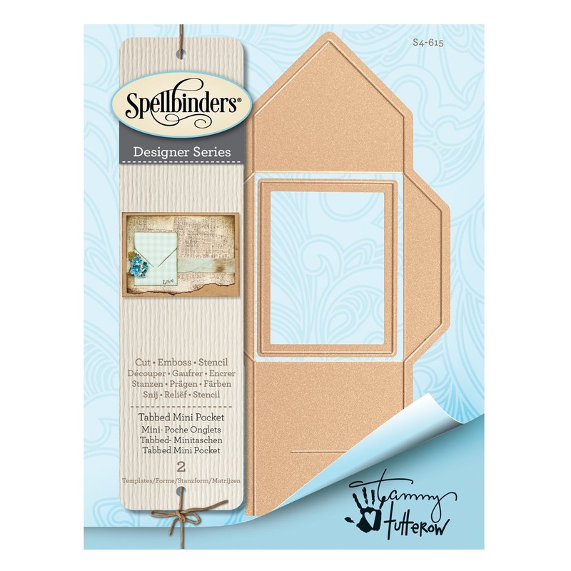 Spellbinders Shapeabilities Dies Tabbed Mini Pocket