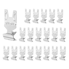 PATIKIL 20Pcs Metal Sign Clips, Rotatable Sign Holder Stand Clips Label Display Rack Merchandise Price Tag Clamps for Supermarket Retail Display, Silver Tone