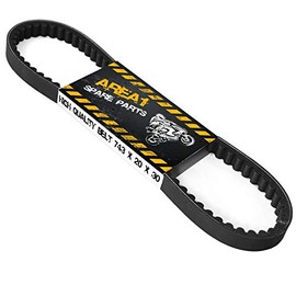 Area1 V-belt 743 x 20 x 30 GY6 125/150 cc China 4-stroke scooter. Compatible with RS Flex-Tech Vanguard Zhej Qinqui Sonik Wangye drive belt