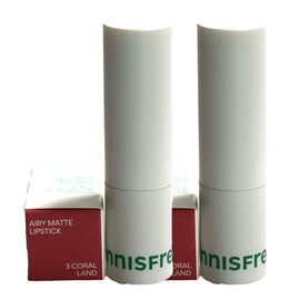 Innisfree Airy Matte Lipstick 3 Coraland x2 / 이니스프리 에어리 매트 립스틱 3 코랄랜드 x2개
