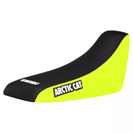 Arctic Cat 50 90 Gripper Seat Cover  2002 - 2005 NEON YELLOW/BLACK standard #256