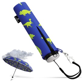 STYNGARD Stockholm Children's Umbrella with Safety Reflectors and Reflective Band – Children's Umbrella Girls & Boys – Children's Umbrella Children's School Bag Model Stockholm, Dinosaurs