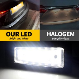 Pack of 2 Error Free White Number Plate Lights for M/Azda 3 A/xela 2014-2018 for M/azda CX-3 CX3 2016-UP