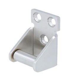 MS Beschläge - Robust stainless steel counterpart for door stops, brushed, rust-proof and durable, suitable for door stops with catch hooks, including mounting screws, ideal for indoor and outdoor use