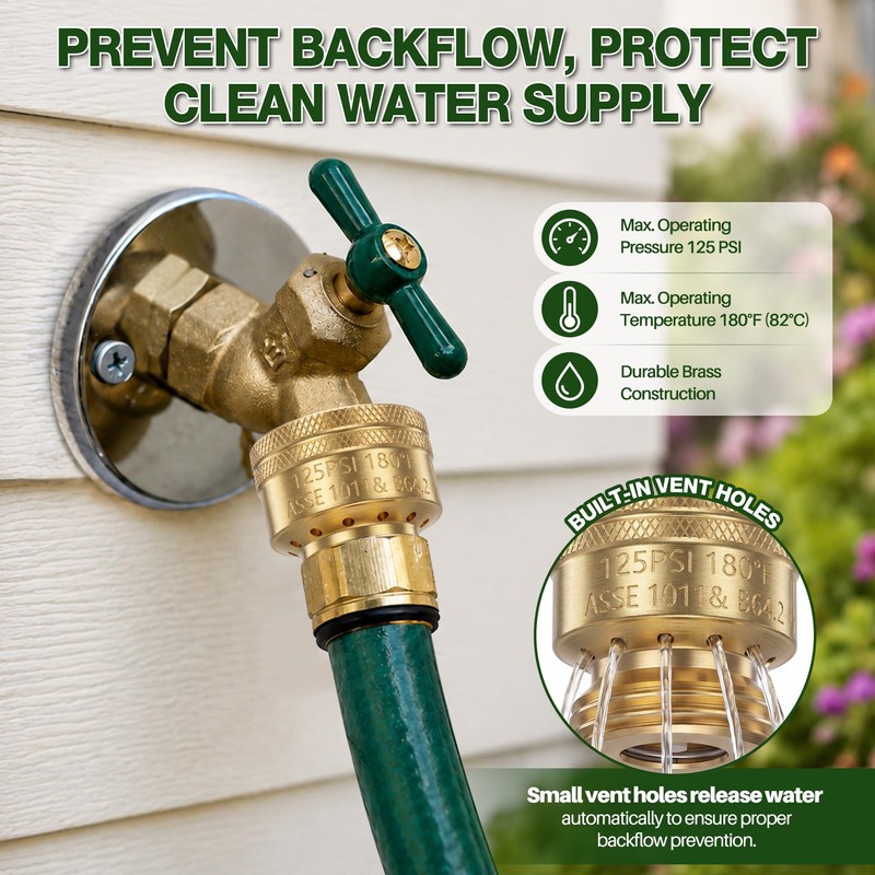 Gulfmew 2 Set 25 PSI Drip Irrigation Faucet Adapter Kit,