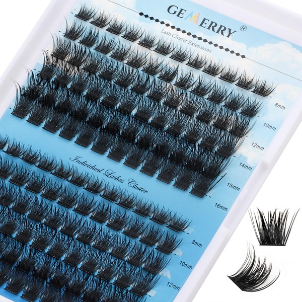 Cluster Eyelash Extensions, 144 Pieces, Cluster Eyelashes, Individual Eyelashes, D-Curls,