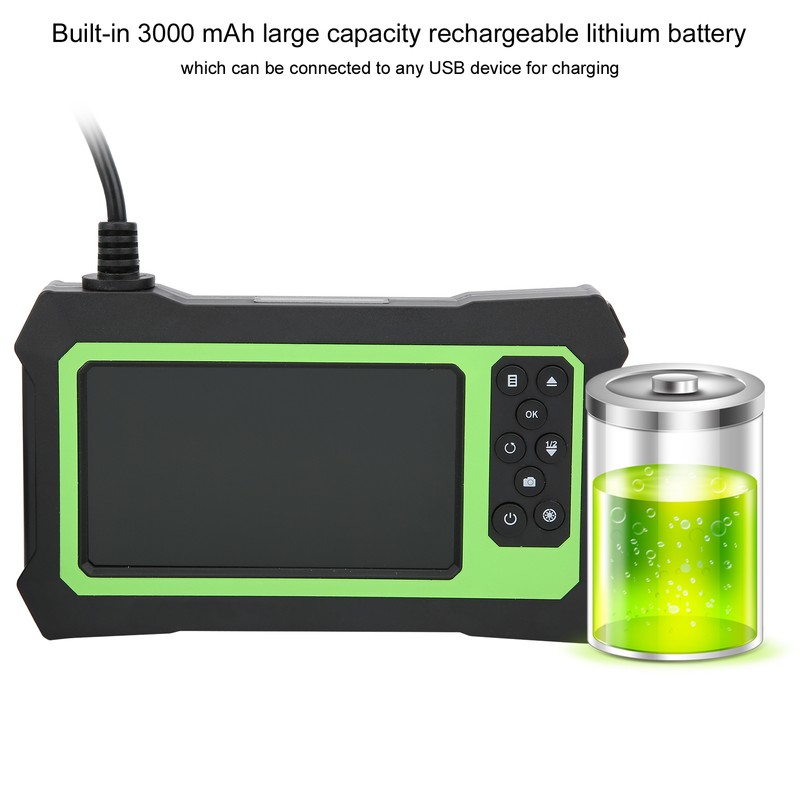 4.3in Digital Inspection Endoscope Camera HD 1080P 8LED IP67 Waterproof