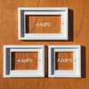 3 Tile Handmade White Hardwood Frame For Ceramic Tiles (3