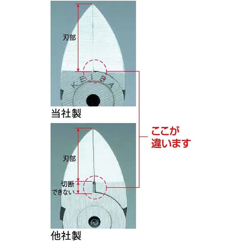 Maruto Hasegawa Plastic Cutting Pliers (Blade Shape: Flat) 150mm (Pl