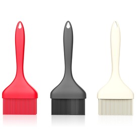 Large Silicone Basting Pastry Brush - 3.54inch Extra Wide Silicone Basting Brush for Grilling,Heat Resistant Brushes Spread Oil Butter Sauce for Cooking Baking BBQ,Dishwasher Safe,Set of 3