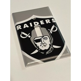 Raiders Light Switch Cover. Come With 2 Screws