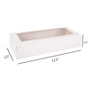 Tcoivs 20-Pack Cookie Boxes with Window, 12.5" x 5.5" x