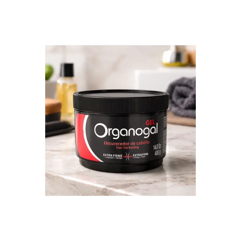 3 Gel Organogal Grisi Oscurecedor De Cabello 400g
