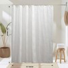 Lameirose Extra Long White Shower Curtain Lace, 72 x 78
