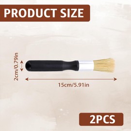 2 x Coffee Brush, Cleaning Brush, Coffee Brush, Professional Coffee Brush, Cleaning Brush, Effective Cleaning of Portafilters, Espresso Machines and Coffee Grinders for Family Life, Kitchens