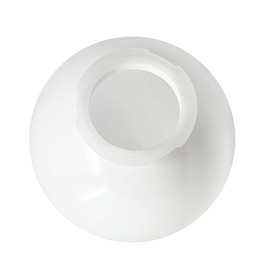 KastLite 10" White Acrylic Lamp Post Globe | Smooth Textured with 4-5/8" Twist Lock Neck | Manufactured in the USA