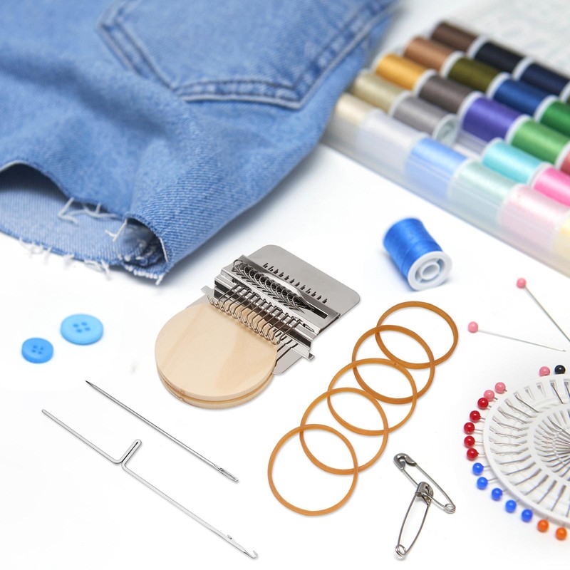 Hand Weave Tool Mini DIY Darning Tool Braiding Patching Machine