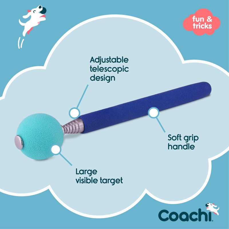 Coachi Target Stick, Telescopic Design with Large Ball for Target,