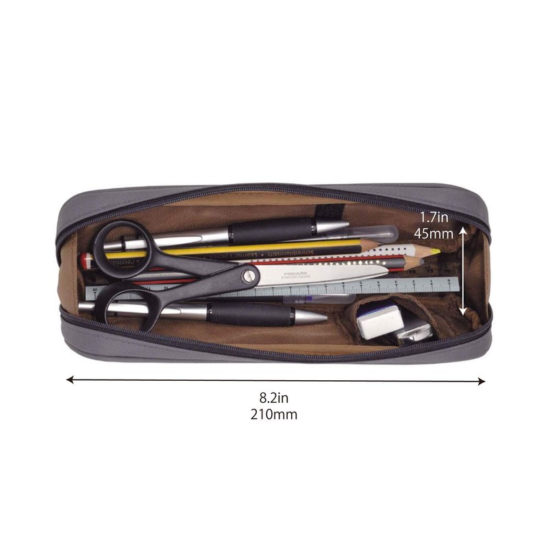 LIHITLAB A7552 2-Way Pen Case, black