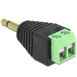 CABLEPELADO 3.5 mm Jack Plug TS Mono Screw Terminal 3.5 mm Mono Plug with Screw Terminals, TS Audio Plug, Mono Jack Plug, 3.5 mm Mono, 2 Pin