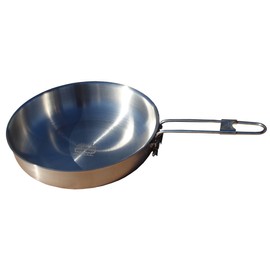 Mr. Outdoors Cookout 8.25" Stainless Steel Fry Pan with Folding Handle