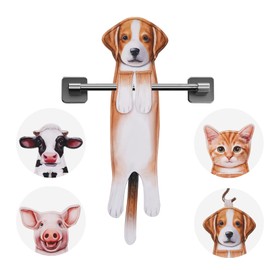 Xarizon Funny Dog Hand Towels for Dog Lovers - Cute Decorative Bathroom and Kitchen Towels for Gifts