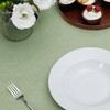 Easy-Going Faux Linen Waterproof Spill-Proof Tablecloth Stain Resistant Round Table