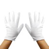 Accessotech 4 Pairs Cotton Gloves White Mens Women Dermatological Moisturising