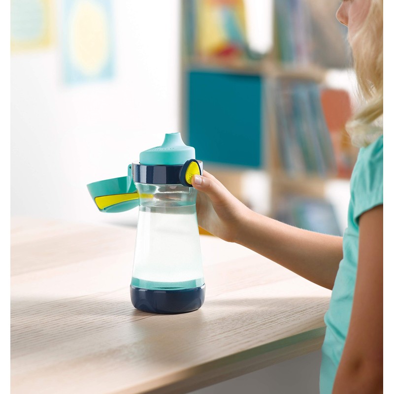 Maped Picnik Concept 871617 Spillproof Water Bottle, 19.6 oz, Blue