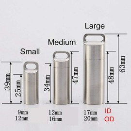 Be-Tool Waterproof Pill Box 1 Piece Small Pocket Pill Box Metal Portable Travel Pill Box Holder Silver Small