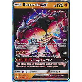 Pokemon Buzzwole-GX - 57/111 - Ultra Rare - Sun & Moon: Crimson Invasion