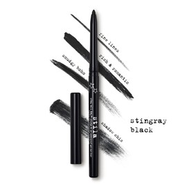 stila Stay All Day® Smudge & Set Waterproof Gel Eye Liner | Waterline-Safe, Long-Lasting Color Wear, Smooth Glide Eyeliner Pencil or Eyeshadow | Stingray Black