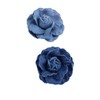 Denim Flower Brooch and Blue Jeans Hair Pins BW21 (Set-A)