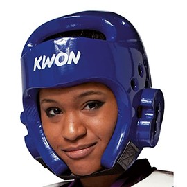 KWON® Taekwondo 40062 PU CE Blue WTF Head Guard - S