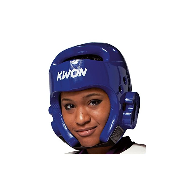 KWON® Taekwondo 40062 PU CE Blue WTF Head Guard -